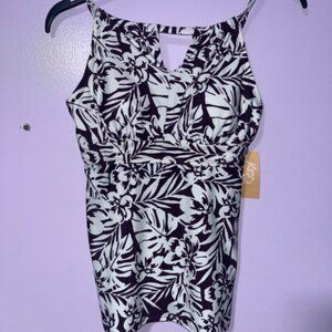 Kona Sol Cutout Bathing Suit Top Size S 4-6
